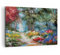 Wandbilder Dekoration Wohnzimmer Impressionismus Natur Wald Bilder auf Leinwand 120x80cm Leinwandbild Schlafzimmer Küche Deko Wand Kunstdruck Art Groß XXL Wanddeko Bild Wall Decor Canvas AA120x80-4271