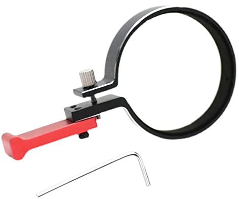 KEEDA RC Fernbedienung Sender Lenkradauslöser, Lenkrad Einhand-Bedienadapter für 1/10 RC Car Fernbedienung TQI TRX4 TRX6 Slash Summit (Rot)