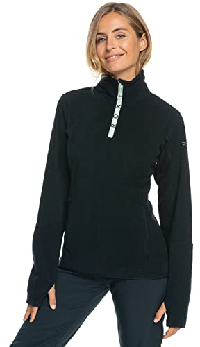 Roxy Sayna - Funktionelles Fleece mit Halbreißverschluss für Frauen Schwarz