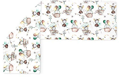 Amilian Seitenschläferkissen Bezug; Stillkissenbezug: ca. 150 x 40 cm für Lagerungskissen; 100% Baumwolle; Pillow Cover; Ersatzbezug; abnehmbar und waschbar Partymaus