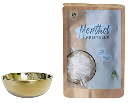 SudoreWell® Sauna Verdampferschale klein Ø 5cm / 2cm hoch plus 25g SudoreWell Menthol Kristalle