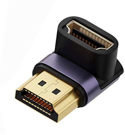 CY Cavo 8K HDMI maschio a HDMI 2.1 femmina verticale 90 gradi verso il basso UHD estensione adattatore supporto 8K 60hz HDTV