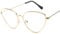 Bysonglezai Sonnenbrille Damen Herren Sunglasses Kleine Sonnenbrille Damen Retro Cat Eye Brille Damen Rot Schwarz Brille Damen Uv400 Gold-T