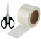 RV Cinta de Reparación de Toldo, Cinta Adhesiva Reforzada con Fibra de Vidrio Transparente, Impermeable para Toldo de RV, Tienda de Campaña, Tela de Embalaje para Caravana (10 m x 8cm)