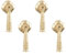 MOROBOR Auspicious Cloud-Förmige Schrankgriffe, 4 Stück Massive Gold-Anhängergriffe, Knöpfe, Zinklegierungsgriffe, Knöpfe Mit Befestigungsschrauben Für Schränke, Schubladen, Türen, Möbel, Dekorativ