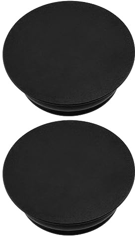 eMagTech 2Pcs Cache Vilebrequin avec Anneau en Caoutchouc Cache Vilebrequin VTT Cache Vilebrequin en Alliage d'aluminium Capuchon d'arbre Central Accessoires vélo Trou de Montage 22-25mm Noir