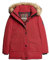 Superdry Damen Everest Faux Fur Hooded Parka A4-gepolstert, Dunkelrot, 36