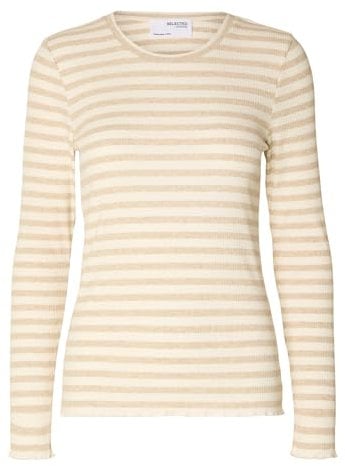 SELECTED FEMME Female Longsleeve Gestreiftes