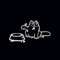 Lay u Home Simons Katze Cartoon-Katze Glänzend Wasserdicht Vinyl Sticker Dekoration für Fahrräder, Stoßstangen und Fenster