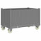 vidaXL Fioriera da Giardino con Ruote Grigio Chiaro 80x50x54 cm in PP