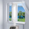 Niuoppy Air Conditioner Window Kit Portable, Window Seal Kit for Mobile Air Conditioner Waterproof, Air Con Window Seal with with Hook Tape and Double Zip (400CM)