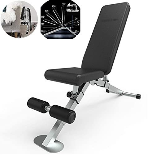 Hantelbänke Heimfitness Multifunktionales Rückenbrett Fitnessgeräte, Professioneller faltbarer Hantelhocker Fitnessstuhl