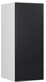 Vicco Hängeschrank Fame-Line, Schwarz gestreift, 30 cm | MDF-Front · Soft-Close · 2 Einlegeböden · Metallgriffe · ✓ Praktischer Stauraum