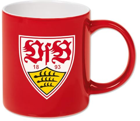 VfB Stuttgart Kaffeebecher Wappen rot + Digni Sticker