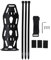 Bnineteenteam Porte-bidon pour Fourche Avant de Vélo, Porte-bidon Polyvalent, avec Support pour Sacoche de Fourche