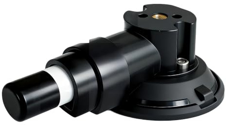 RC SUCKER 3 Suction Cup Camera Mount, Car Suction Mount for Action Camera | 1/4 thread for windshield, tile, marble & tripod; works for camera & phone, secure glass sucker mount for in‑car shooting