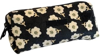 ZYHARUKO Traditionelle gerippte Tasche für Schreibgeräte, mehrere Fächer, Aufbewahrung, Wasser, Immun, Polyester, bequem, Schieber, Schule, Rudimente, großes Fassungsvermögen, gerippte Stifttasche, F
