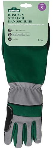 Dehner Rosen- & Strauchhandschuh, Gartenhandschuh, robust, schnittfest, waschbar, Größe S