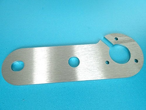 The Tuning Shop Stainless Steel 4mm Single Tow Bar Mounting Plate for 7 Pin or 14 Pin Socket