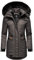 Navahoo Damen Warmer Winter Kurzmantel Schätzchen Anthrazit Gr. S