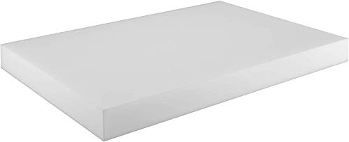 Schaumstoff für Palettenkissen - Sitzkissen 120 x 80 x 10cm - Schaumstoffpolster, Polster für Bankauflage - Schaumstoffplatte für Europalette - Schaum Matratze für DIY Polsterung Möbel ( RG 25/44 )