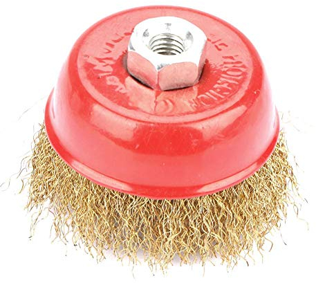 Outil de Polissage de Brosse de Coupelle de Roue de Fil d'Acier Cuivré pour Rectifieuse Rotative Électrique Pneumatique