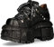 M.TANK120NSHLACE-S1 Scarpe in pelle militare unisex New Rock Original piattaforma Nero Size: 37 EU