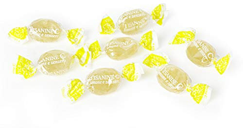 Caramelle Zenzero e Limone con Vitamina C g 500 - Casa del Fruttino - Le caramelle della Tisana Genio della Lampada di Regina di Fiori con l'aggiunta di Vitamina C