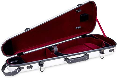 Crossrock CRF1020VWT Geigenkoffer, 4/4, Fiberglas, Weiß