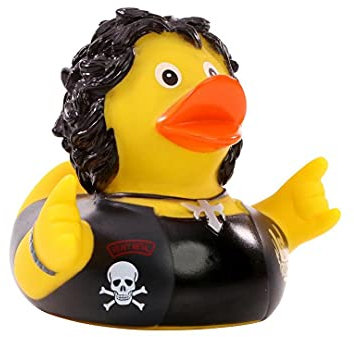 Schnabels Heavy Metal Quietscheente - Das rockige Geschenk für Fans des Schwermetalls und Badewannen-Stage-Diver!