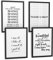 Papierschmiede® Premium Spruchposter Set 4er DIN A4 (21x30 cm) Motiv: Girl Power Songs, Ariana Grande Thank You, Typografie Bilder Wohnzimmer Schlafzimmer ohne Rahmen
