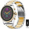 Giaogor Compatible for Michael Kors Gen 6 Band, Quick Release Stainless Steel Metal Replacement Straps Compatible for Michael Kors Gen 6 Bradshaw Smartwatch/MK Gen 6 Bradshaw 2021 (Silver-Gold)