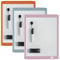 Nobo Mini Magnetic Whiteboard With Coloured Frame, Dry Wipe, Wall Mountable, Includes Whiteboard Pen, Magnets, Eraser & Foam Adhesive Mounting Pads, 216 x 280 mm, 1915625
