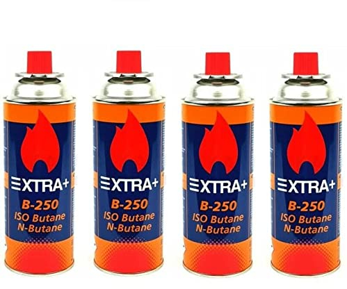 PACK 4 Cartuchos Recarga de Gas EXTRA para Soplete Soldador 227g. Camping B-250