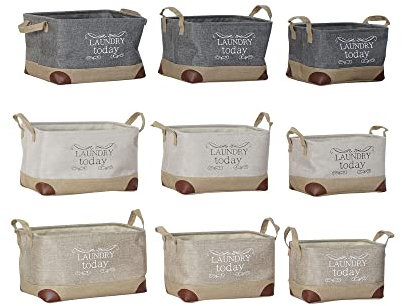 DKD Home Decor Polyester Körbe Set (3-teilig) (Referenz: S3018572)