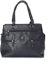 irisaa Handtasche Damen Shopper Mittelgroß Schultertasche Multifunktionale Henkeltasche Umhängetasche mit Abnehmbarem Schulterriemen und vielen Fächern, Damen Tasche:Pure Schwarz