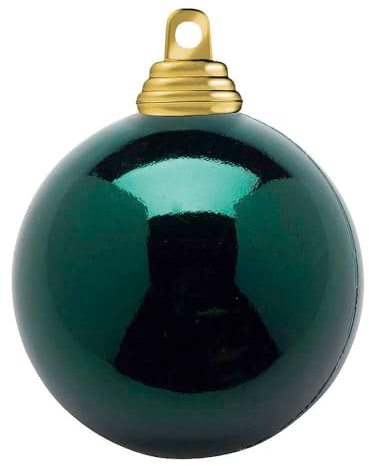 Deco Woerner Petrol, glänzende Weihnachtskugeln aus schwer entflammbarem Kunststoff, 6 cm Ø - 24 Stück