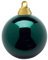 Deco Woerner Petrol, glänzende Weihnachtskugeln aus schwer entflammbarem Kunststoff, 6 cm Ø - 24 Stück
