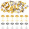 Schmetterling Anstecker Pin 50 Stück Metall Schmetterlings Pins Anstecker Gold Silber Clutch Krawattennadeln für Brosche Abzeichen Basteln DIY