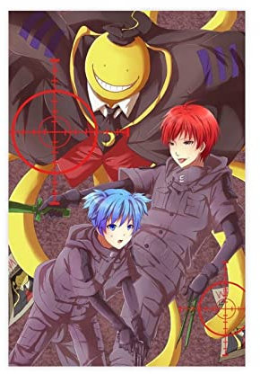 Assassination Classroom Poster 14 Leinwand Poster Wandkunst Dekor Druck Bild Gemälde für Wohnzimmer Schlafzimmer Dekoration Rahmen Stil 30 x 45 cm