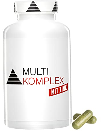 YPSI Multi Komplex mit Zink - Multivitamine und Mineralstoffe - Vegan - 180 Kapseln