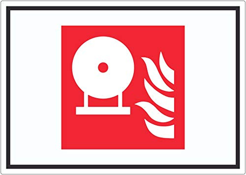 Fest eingebaute Feuerlösch-Flasche Symbol Aufkleber A0 (841x1189mm)