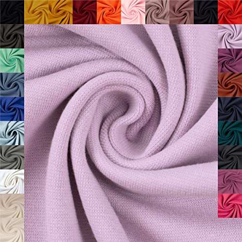 Swafing Eike Sweat Wintersweat unifarben Coupon (flieder, 0,5m) (641) + 26 weitere Farben
