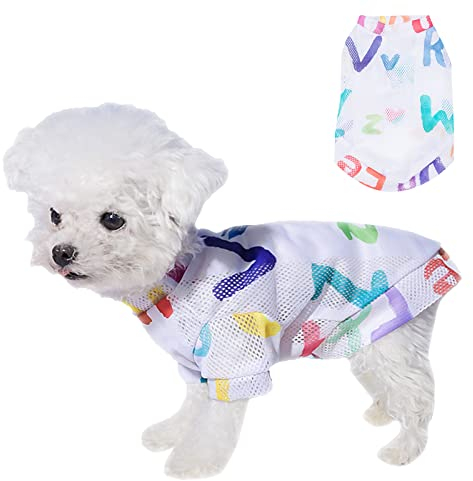 Haustier-Sommer-Shirts für Hunde, Welpen, Netzstoff, Elastizität, Tank Top, Kühlkleidung für kleine, mittelgroße und große Hunde und Katzen (Medium)