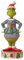 Jim Shore 6012700 Figur Grinch trägt hässlichen Pullover, 22 cm