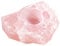 Soulnioi Natural Crystal Candle Holder Ornament Rough Stone Candle Tealight Holder for Home Garden Decoration-Rose Quartz