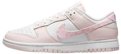 Nike Scarpe da Basket da Donna W Dunk Low, Bianco Rosa Perla Rosa Medio, 40 EU