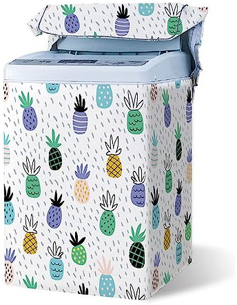 Odot Washing Machine Cover Top Load Waterproof Dustproof Washer Machine Dryer Protector Sunscreen Washer Dryer Cover for Most Top Load Washer Dryer (Flower pots,XL Capacity 8.5-12kg)