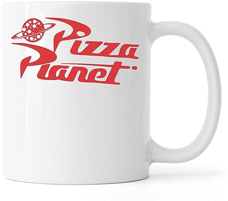 Pizza Planet Logo Ceramic Tea Coffee Mug White