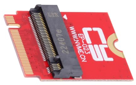 NFHK NVME M-Key 22 x 30 mm auf 22 x 80 mm NGFF Verlängerung SSD Upgrade Adapter kompatibel mit ROG Flow X13 Gamings Laptop, NF-EP-023